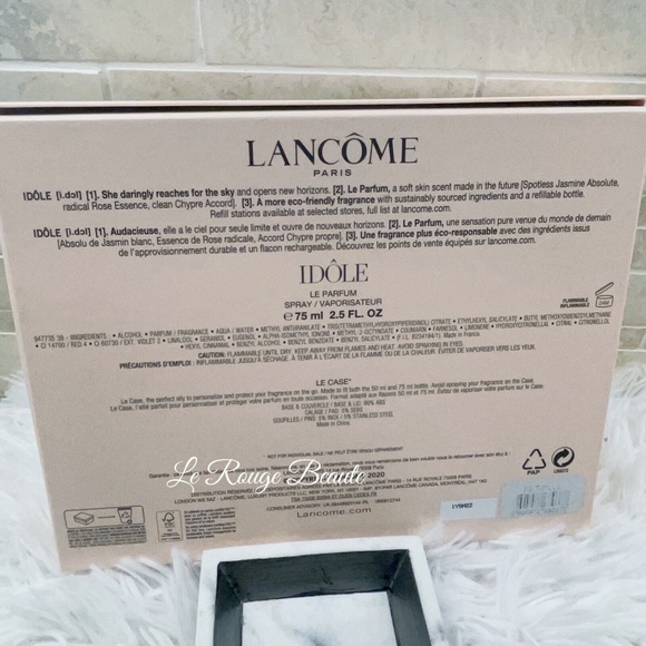 Lancome Idole Le Parfum Spray 2.5 oz / 75 ML + Le Case 2pc Gift set - Picture 2 of 3